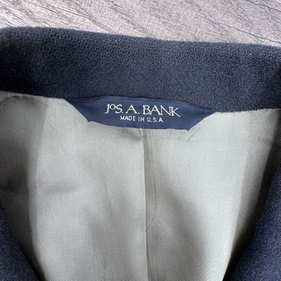 Jos A Bank Mens Sport Coat Blazer Suit‎ Jacket 44R Camel Hair Black 2 Button - Picture 7 of 11